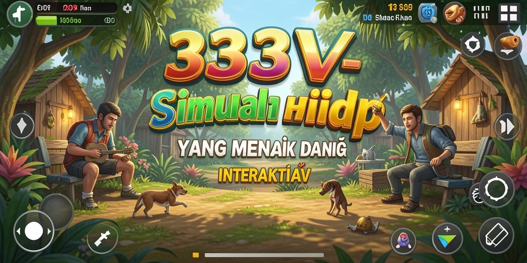 Tangkapan layar menampilkan gameplay interaktif 333V yang menarik.