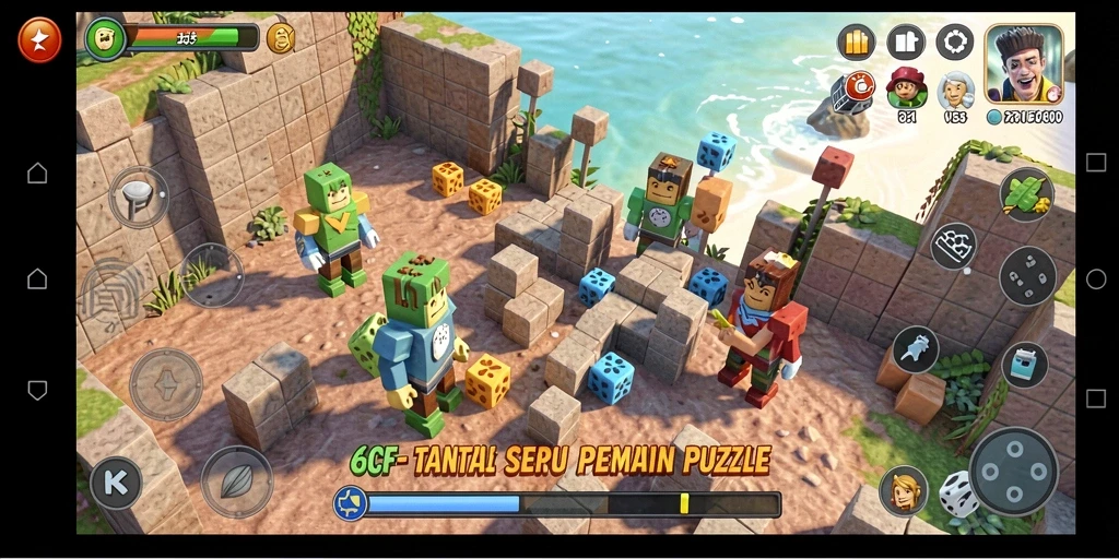 Tampilan gameplay seru dan menantang dari 6CF.