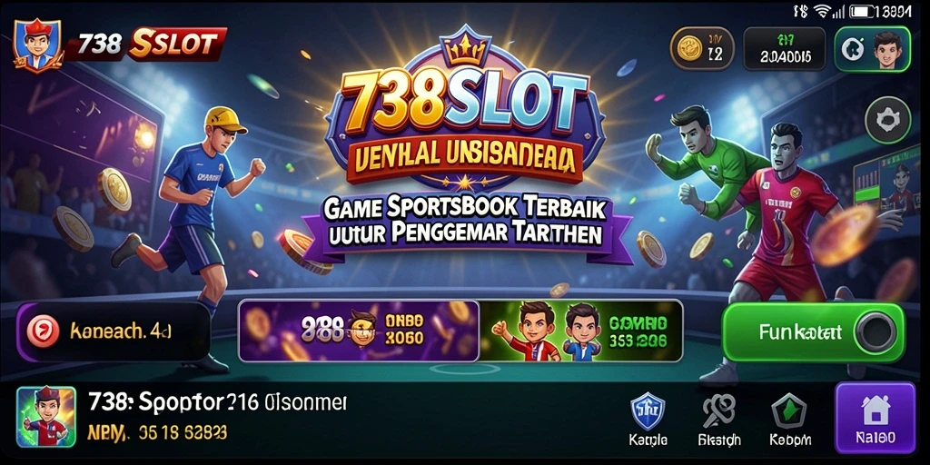 Screenshot utama gameplay 738SLOT menampilkan suasana taruhan yang mendebarkan.
