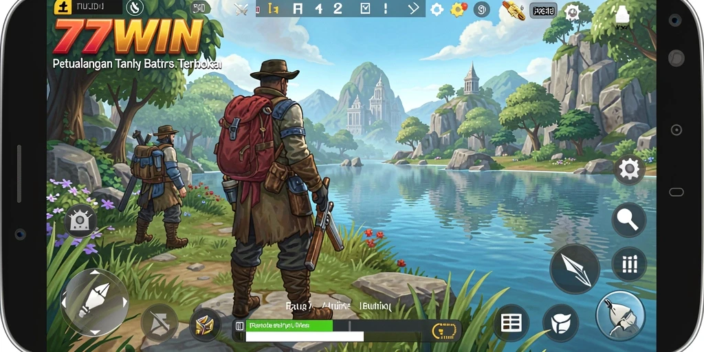 Tampilan gameplay seru di dunia terbuka 77WIN.