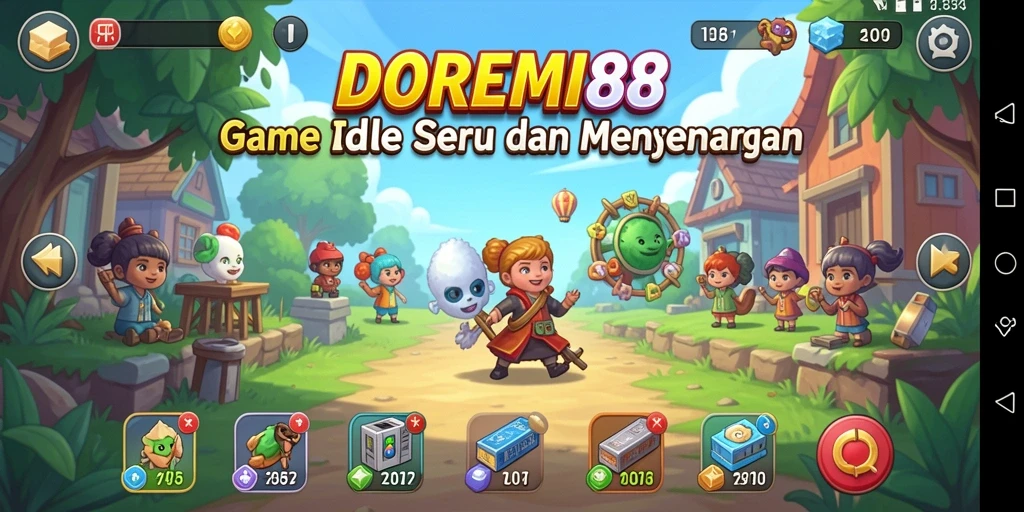 Tampilan gameplay DOREMI88 yang menarik dan penuh warna.