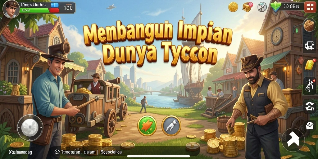 Gameplay seru dalam membangun bisnis Tycoon yang sukses.