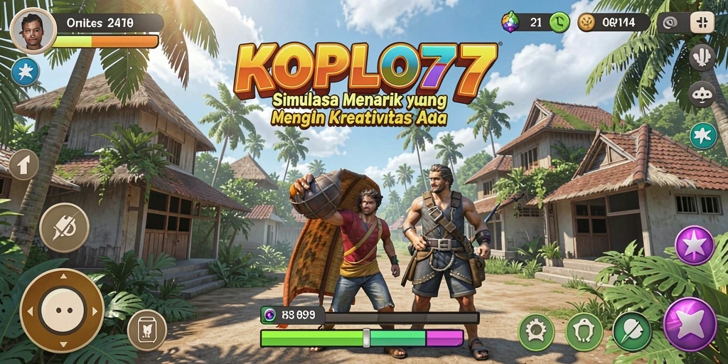 Tampilan gameplay KOPLO77 yang mengasyikkan dan penuh warna.
