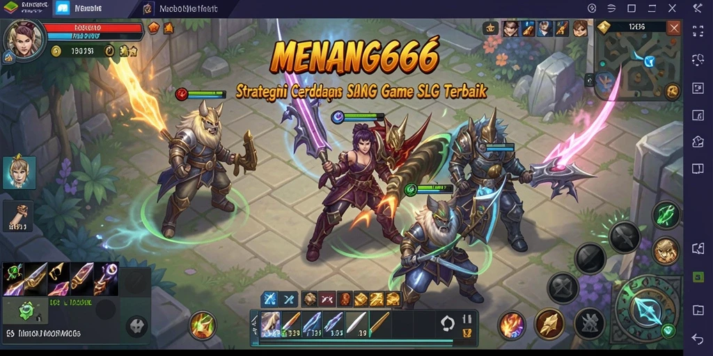 Screenshot menunjukkan aksi strategis dalam permainan MENANG666.