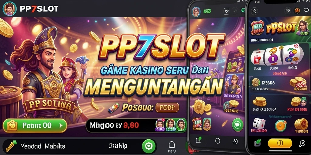 Tampilan gameplay seru dari PP7SLOT dengan tema slot yang beragam.