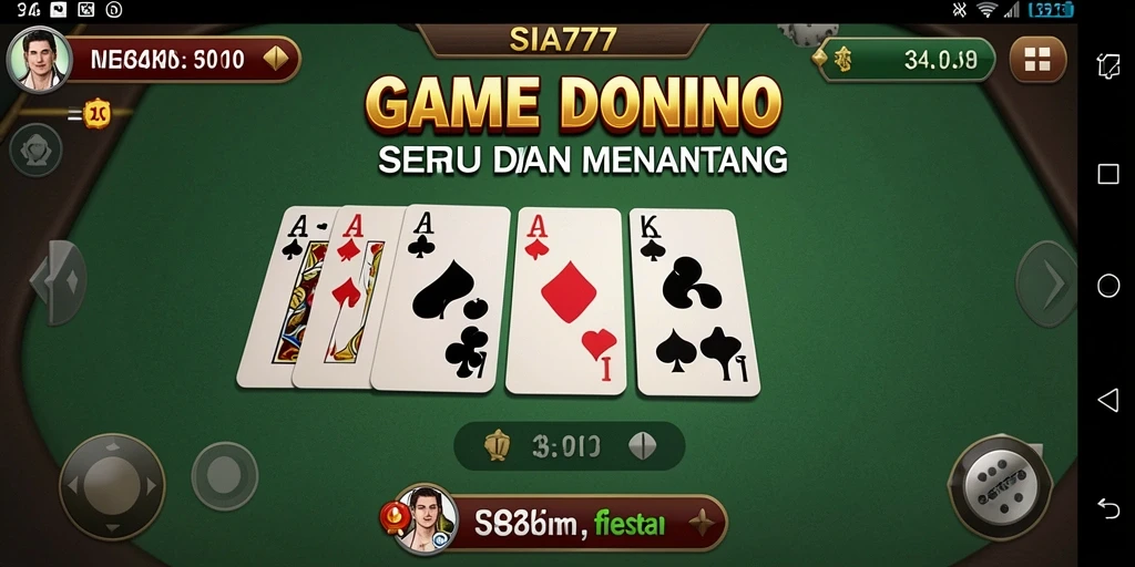 Gameplay menarik SIA777 dengan karakter kartu Domino yang berwarna-warni.