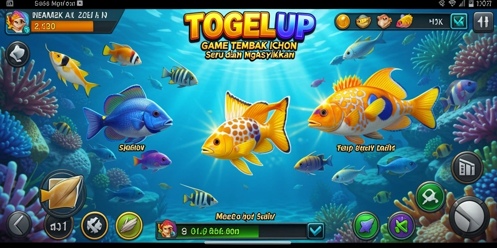 Tampilan gameplay Tembak Ikan yang seru di TOGELUP.