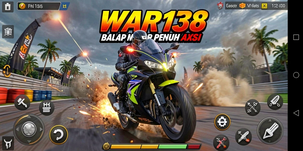 Gameplay balap motor yang seru dan mendebarkan