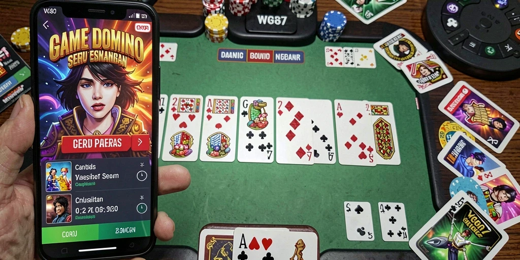 Screenshot gameplay seru dari WG87, menunjukkan aksi domino yang mendebarkan.