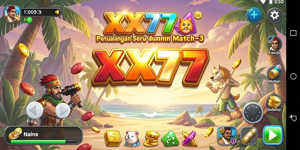 Tampilan gameplay seru dari XXX777 di kategori Match-3.